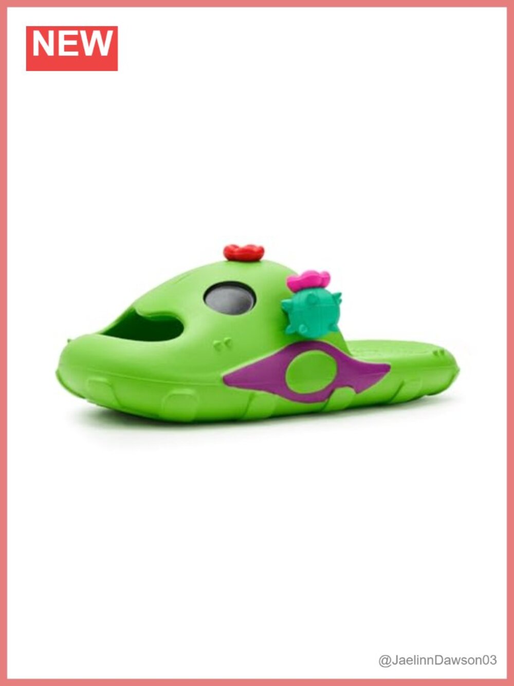 Brawl Stars Spike Collab Slides - Lightweight Pull-On Fit - Official Floafers